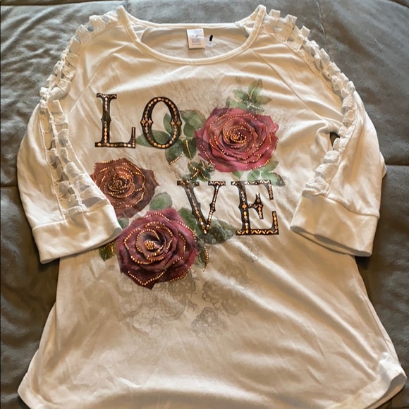 3/4 sleeve tshirt - Picture 1 of 4